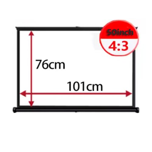 Pantalla Manual Retráctil de Proyector 50" 4:3 miniatura 7