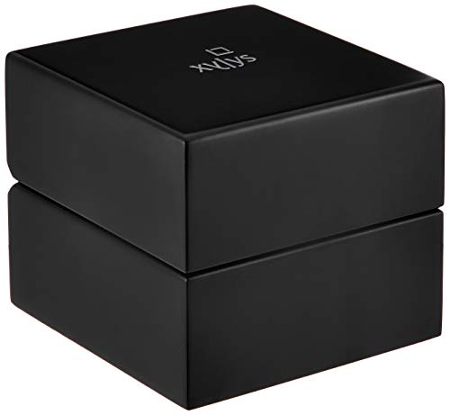 Xylys Quartz Analog with Day and Date Black Dial Leather Strap Watch for Men-NS40023KL02E - Image 5