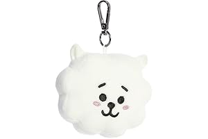 Lovable BT21 RJ Keychain Stuffed Doll - Pocket-Sized Cuteness for BT21 Enthusiasts
