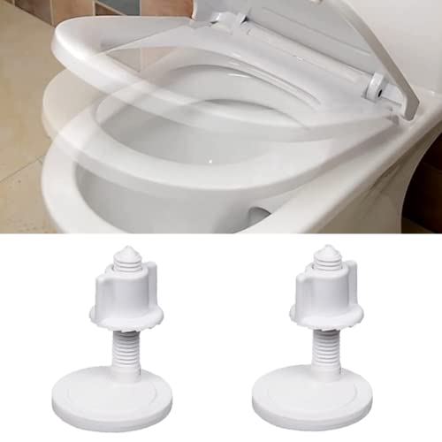 2 Pair Toilet Lid Screw Plastic Toilet Cover Hinge Bolt White Toilet Seat Repair Fitting Toilet Repair Kits for Toilet Seat Repair - Image 3