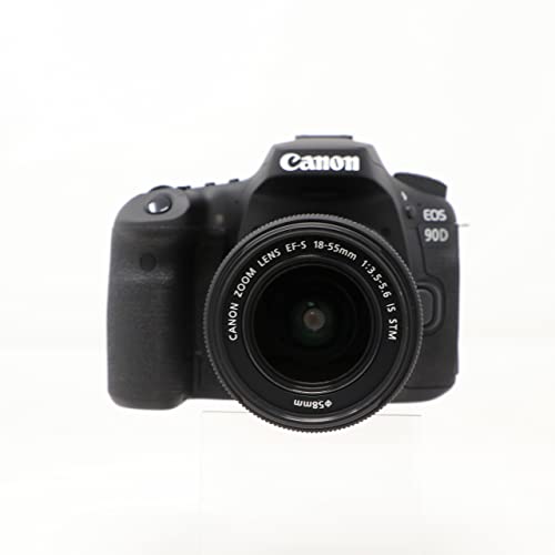 Cámara Canon EOS 90D DSLR con lente 18-55mm y accesorios miniatura 6