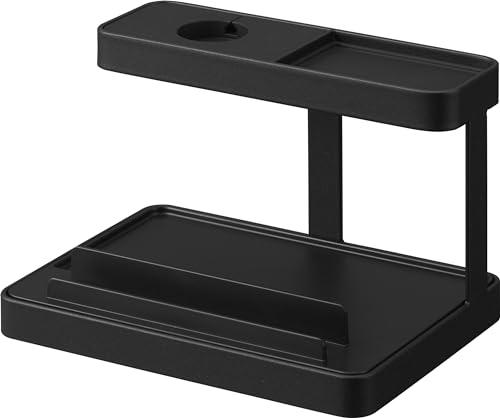 山崎実業(Yamazaki) モバイル 充電ステーション ブラック 本体：約W16×D11.6×H10cm タワー tower 充電スタンド モバイルスタンド スマホスタンド 1872の商品画像（Amazon）