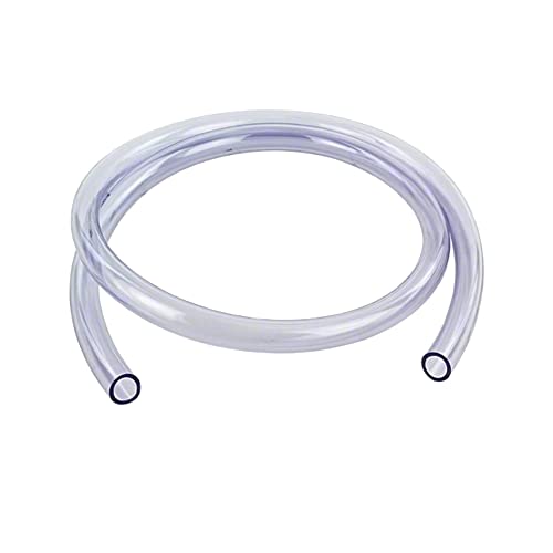 Tubo de PVC transparente sin refuerzo, flexible sin silicona, manguera de aire y agua de PVC transparente (1 metro, 6 mm x 8 mm) Cover