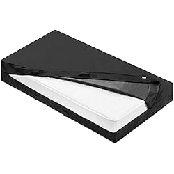 Plastico Para Guardar Colchón Navaris Bolsa de Almacenamiento de colchón - Funda para colchones con 3 Asas y Cremallera - Protector para Guardar Durante mudanza - 90 x 200 x 25 CM