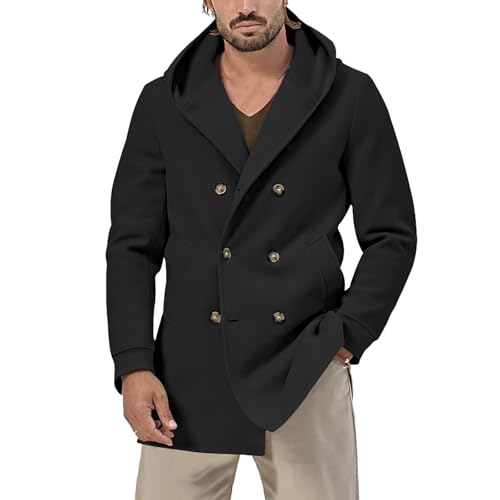 Veste d'hiver chaude pour homme en matière lourde de qualité supérieure et coupe flatteuse