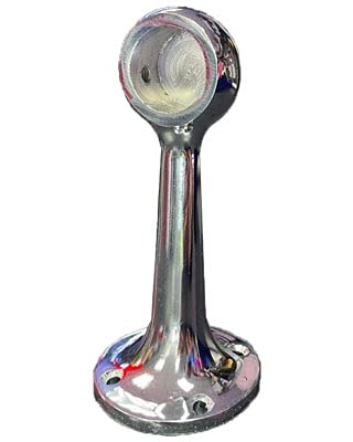 25mm Chrome Tube|Pipe Clothes Garment Dress Hanging Rail Dry Cleaners Wardrobe (Closed End Wall|Ceiling Tube Support)
