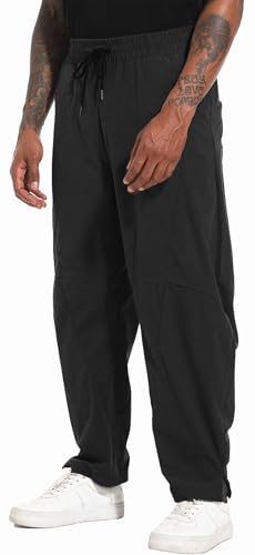 perdontoo Men's Casual Baggy Corduroy Pants Stylish Comfortable Elastic Waist Drawstring Trousers3