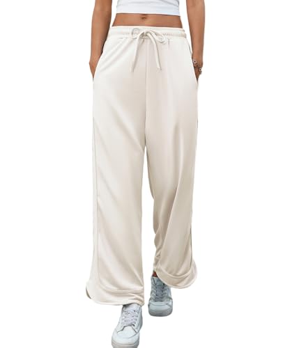 TITOMD Women's Wide Leg Sweatpants High Waist Drawstring Baggy Pants