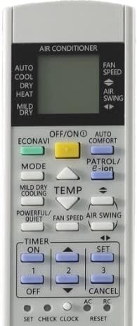 Close-up of Master Remote for Panasonic Air Conditioners