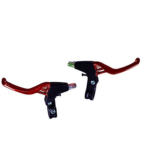 JIANZHENKEJI 2 Pieces Bike Brake Lever Mountain Bicycle Brake Levers Handle Cycle Handle,Red