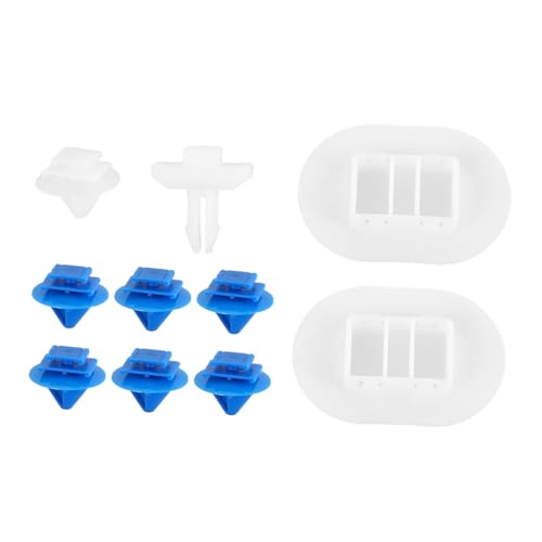 Remaches de moldura de panel para coche y clips de fijación de guardabarros, 10 piezas
