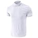 Men's Fashion Shirts Short Sleeve Mock Turtleneck T-Shirts Casual Undershirt Tops White XL