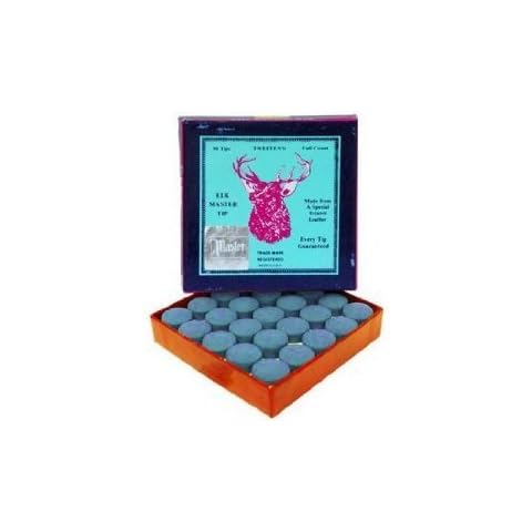 Elkmaster glue on snooker / pool cue tips - 8mm x 5 Cover