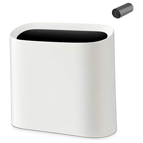 Slim Rectangular Waste Bin for Small Areas Cover