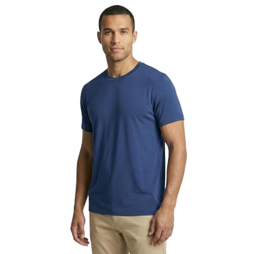 Camiseta Tech Modal Smart Macbee, Anti Odor, Ultra Macia, Desamassa No Corpo (BR, Alfa, P, Regular, Azul Profundo)