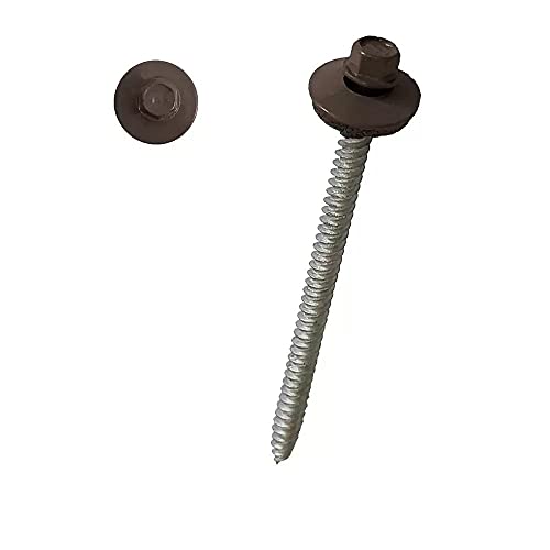 Image of Ondura Premium 3 inch #9 Powder Coated Brown Roofing Fastener - 1 Each