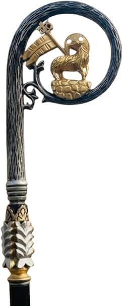 Wood Crozier Polish Staff Crosier Bishop Quality Craftsmanship, 72" Christmas