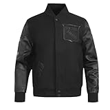 Pro Standard MENS NHL NEW YORK RANGERS CLASSIC 3BK VARSITY JACKET TRIPLE BLACK L