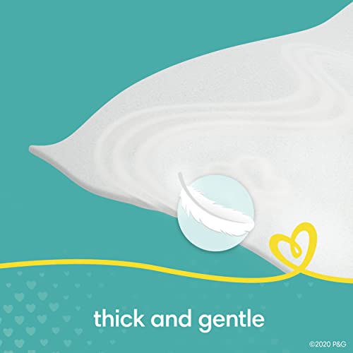 Baby Wipes, Pampers Sensitive Water Based Baby Diaper Wipes, Hypoallergenic And Unscented, Tub Not Included, 72 Count (Pack Of 8), Total 576 Wipes - Packaging May Vary #TOP3