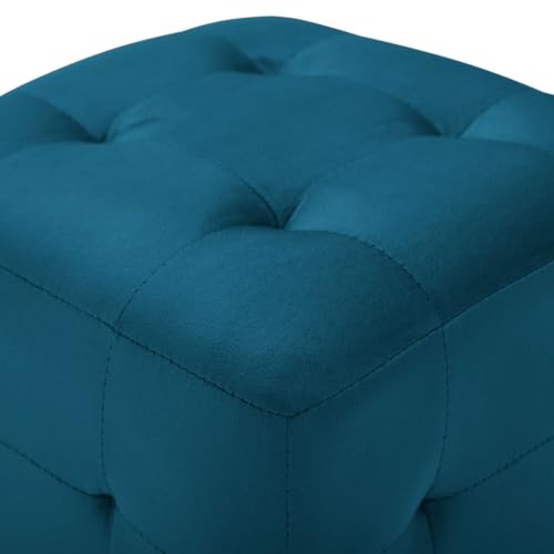Table de chevet bleu velours 30cm petit espace moderne - 5