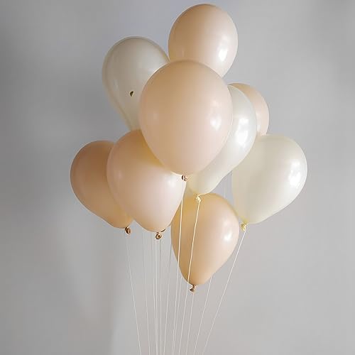 Image of Voircoloria 110pcs Blush Balloons 12inch Nude Latex Party Balloons for Graduation, Wedding, Birthday, Bridal Shower, Baby Shower, Boho Theme Party, Anniversary Party Decorations
