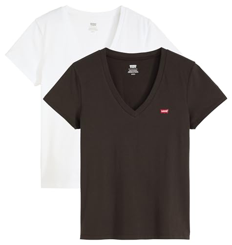 Miniatura 7 de Levi'S 2pack Vneck Tees Camiseta Mujer (Pack de 2)