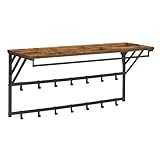 ✅ ÉTAGÈRE VINTAGE – Tablette en bois brun idéale pour exposer plantes, cadres ou décorations, ajoutant une touche chaleureuse et rétro à votre intérieur