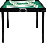 Design pliable sans outil : aucun outil n'est nécessaire pour l'installation. Dépliez-la pour l'utiliser comme table de jeu ou de camping ; pliez-la dans une boîte de rangement qui peut contenir des carreaux de Mahjong et des accessoires. Comprend poignées et verrous pour un transport facile.