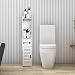 lyrlody Armario Baño Columna Blanco, Armario para Baño Madera Armario de Almacenaje...
