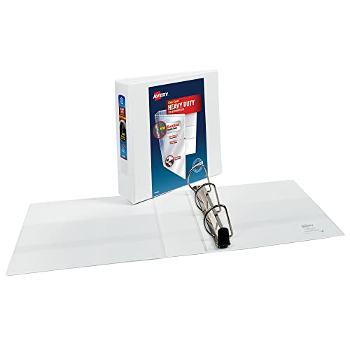 Image of Avery Heavy-Duty View Binder with 3-Inch One Touch EZD Ring, White (79793)