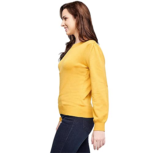 Image of AND Printed Viscose Round Neck Womens Top