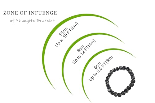 Shungite Bead Bracelet 8mm Cube Crystals Premium Quality Shungite Crystal Bracelets Stretch Gemstone Bracelet4