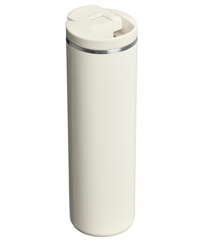 Image of STANLEY Transit FlipTop Mug | Leakproof Coffee Travel Cup | Vacuum Insulated Stainless Steel | Stays Hot or Cold for Hours | BPA-Free | 20 oz | Cream Gloss