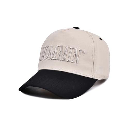 Image of Mommin Trucker Hat,Vintage Two-Tone Women's Baseball Cap with Mama Hat Mothers Day Great Gifts for Mom Wife Stepmom