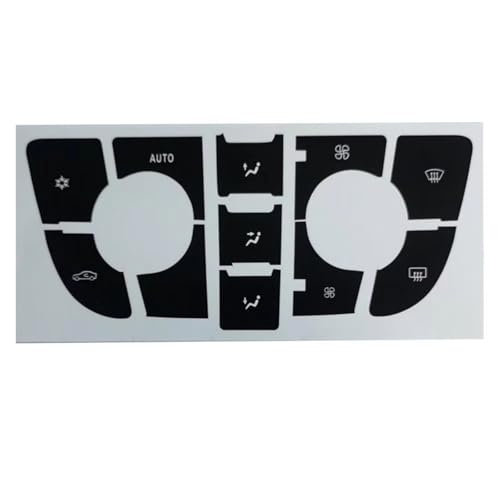 Molduras interiores Adhesivo Para Botón De Interruptor Radio Y Climatizador Coche Compatible Con Opel Para Astra J Para Meriva B(For Climate Control)