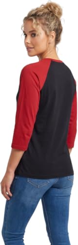 Image of ToBeInStyle Women's Classic Two Color Cotton Baseball T-Shirts