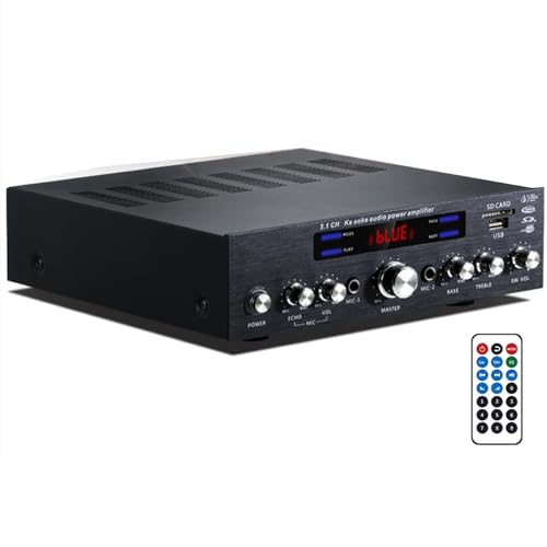 Bluetooth Verstärker mit LCD-Display und Fernbedienung...