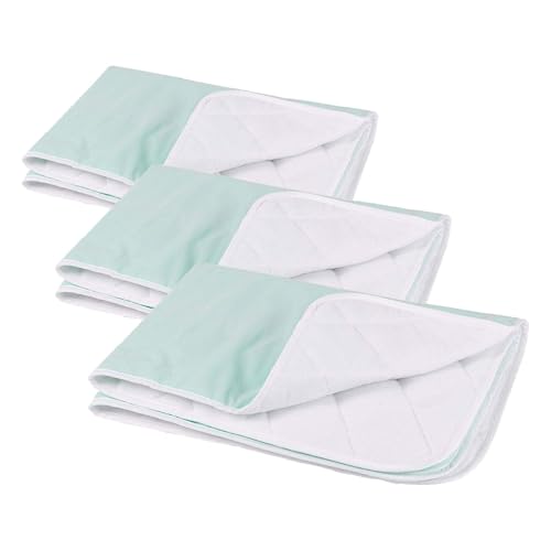 Image of DMI Waterproof Sheet to be Used as a Bed Pad, Bed Liner, Mattress Protector, Pee Pad, Furniture Cover or Seat Protector with Quilted Slide Sheet and 4 Layers of Protection, Without Straps, 28 x 36