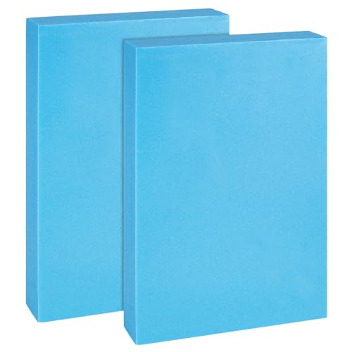 BENECREAT 2 Stück Schaumstoffplatte 30x20x5cm Rechteckige Schaumstoffplatten Für Heimwerker Kunstbedarf Skulpturen Modellierung Blumenarrangements (Himmelblau)