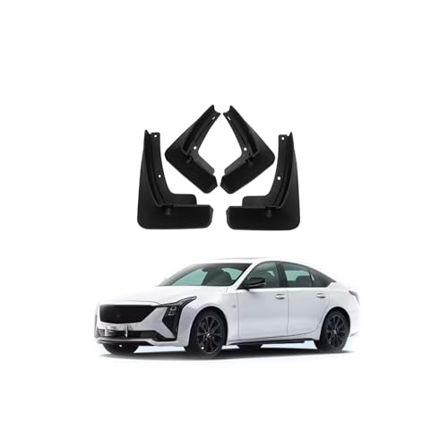 Garde-Boue pour CT5 2020-2025 - Kit de 4 Bavettes Avant et Arrière avec Chiffon de Lavage