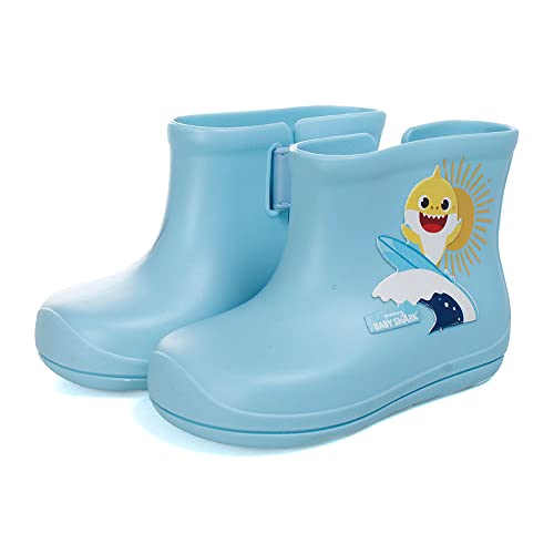 Bota Baby Shark Splash, Grendene Kids, Bebê Unissex, Azul Claro, 17/18
