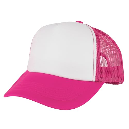 Image of Gelante 12 Pcs Sublimation Blank Trucker Hats - 5 Panel Mesh Snapback Baseball Cap Bulk