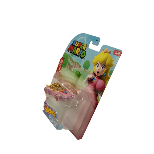 Hot Wheels Super Mario Character Cars Princess Peach Vehicle 4/7 #TOP12