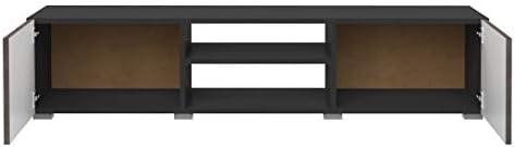 Amazon Brand - Movian Lijoki 2-Door 1-Shelf TV stand, 140 x 42 x 31 cm, Black Concrete Effect
