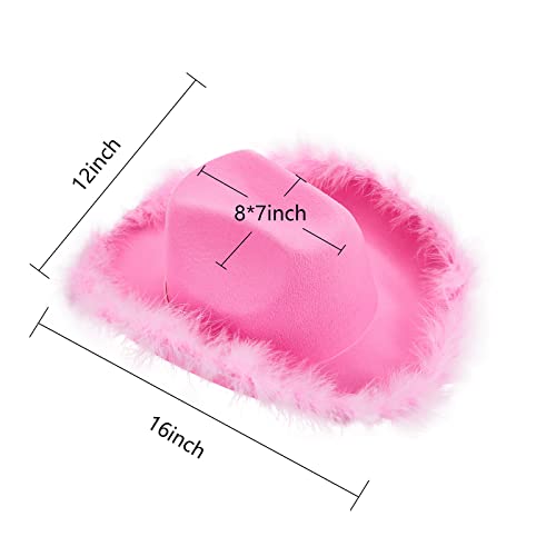 Sombrero cowboy clásico de ala ancha para mujer y hombre miniatura 6