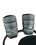 7AM Enfant Stroller Warmmuffs Gloves - Anti-Freeze Stroller Mittens for Handlebars, Water Repellent Hand Warmer Muff for Cold Weather, Plush Lined Stroller Warmmuffs | Winter Stroller Accessories