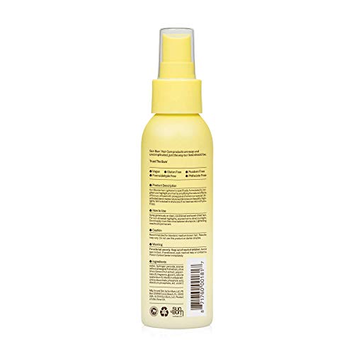 Sun Bum Blonde Formula Hair Lightener, 4 Oz Spray Bottle, 1 Count, Blonde. For Blonde To Medium Brown Hair Types #TOP1