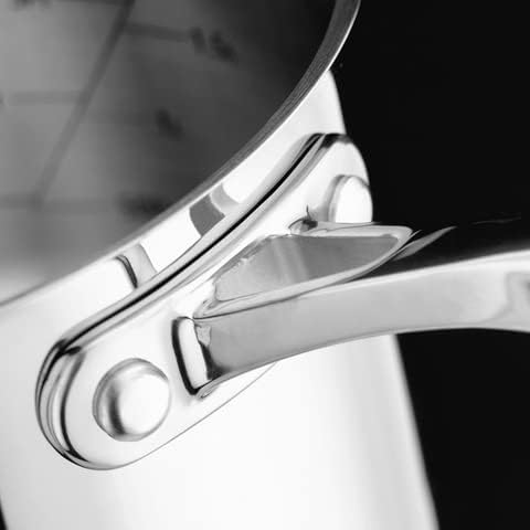 Stellar PP374 5-Piece Set of Stainless Steel Pans 16cm, 18cm & 20cm Draining Saucepans with Strainer Lids, Teflon Non Stick Frying Pan 26cm and Milk Pan 14cm, Induction Ready - Fully Guaranteed