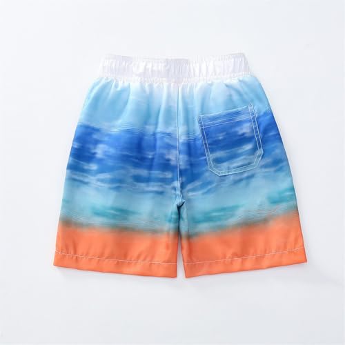 Boys Summer 𝐇awaiian Beach Shorts Active Athletic Shorts Cute Dinosaur Print Elastic Waist Jogger Short Pants2
