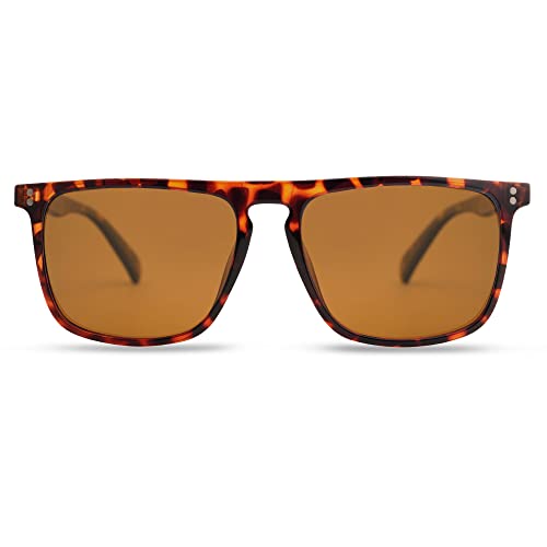 Image of VANLINKER Polarized Square Sunglasses for Men Women Dark Shades with UV Protection for Driving VL9748